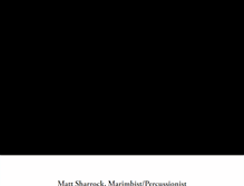 Tablet Screenshot of mattsharrock.com